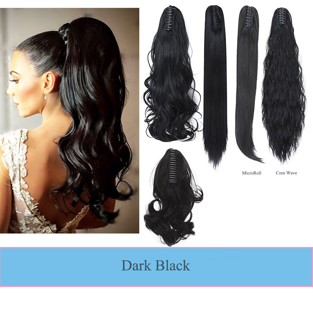 Mega Thick Claw On Ponytail Hairpiece Hair Extensions As Human Hair For Woman US