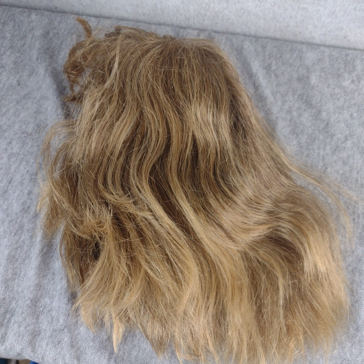 Woman’s Blonde Wig Georgie Human Hair Blend Wig Auburn Wavy GIA # 500