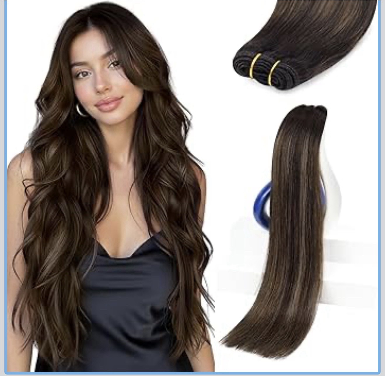 Sunny Hair Clip in Hair Extensions Straight Human Hair Clip + Hair Extension Kit