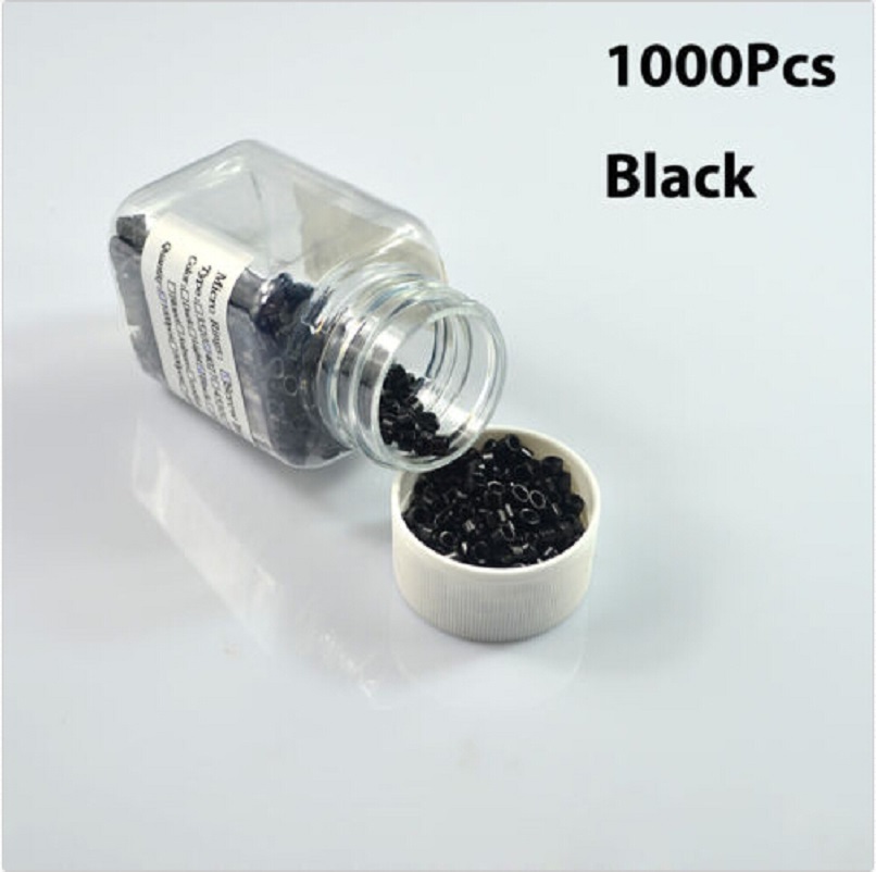 4mm Micro Ring Beads Links For Stick Tip Human Hair Extensions Feather Hair 1000