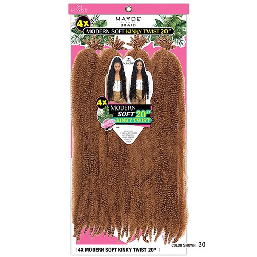 Mayde 4X Modern Soft Kinky Twist 20″