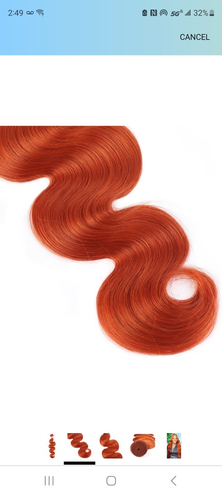 Highlight Brown Orange Ginger Color Straight/Body Wave 100% Unprocessed…
