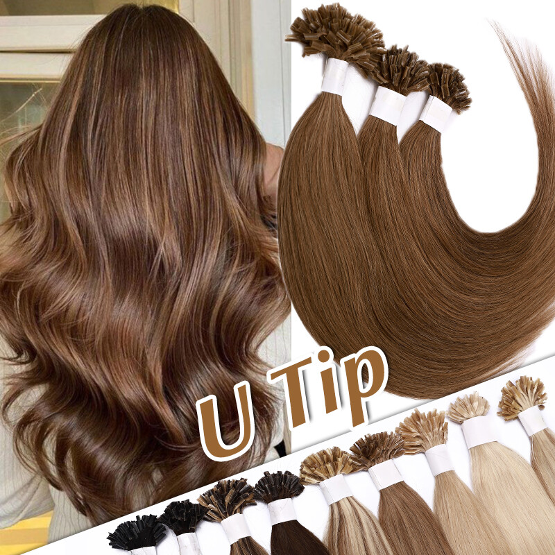 150G Thick Keratin Pre Bonded U Tip Human Hair Extensions Real THICK Fusion 300S