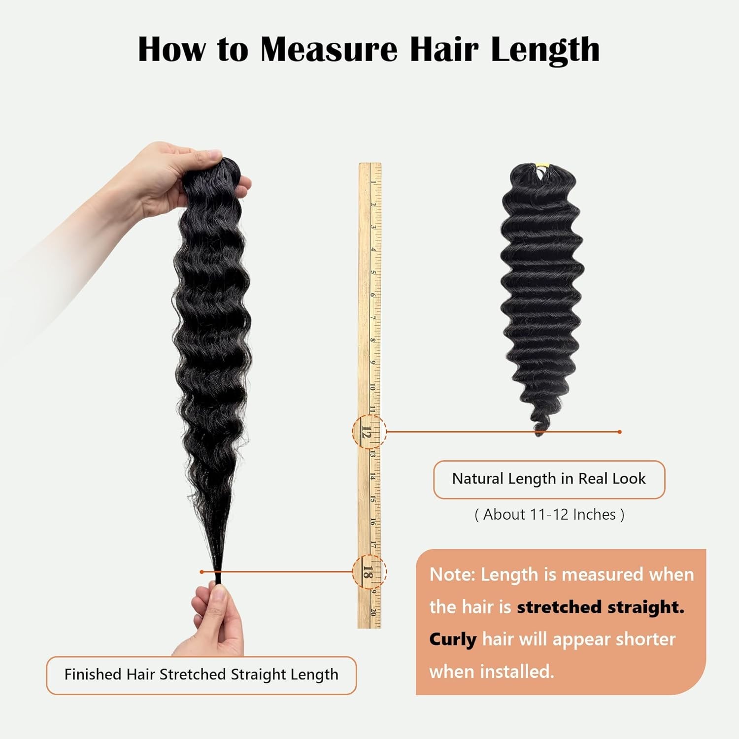 120g – 20 Inch – 100strands – Miracle Knots Crochet Human Hair Loose Deep Wave