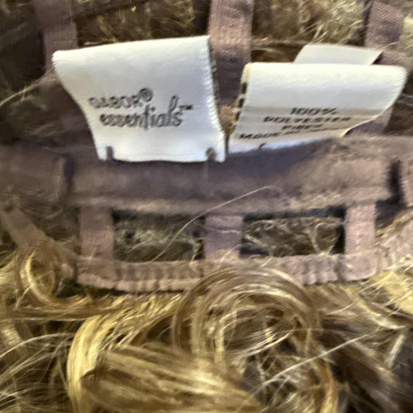 Garbo Curly Long Lace Cap Dark Brown Blonde 19”Synthetic Big Hair. Very Nice205