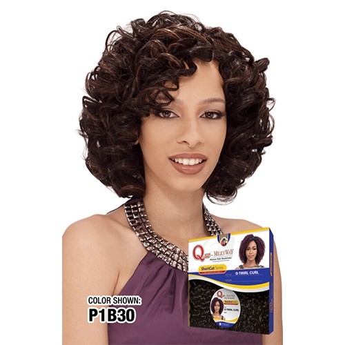 Que-Shake N Go- Human hair blend 3pc- Q-Spiral 3Pcs