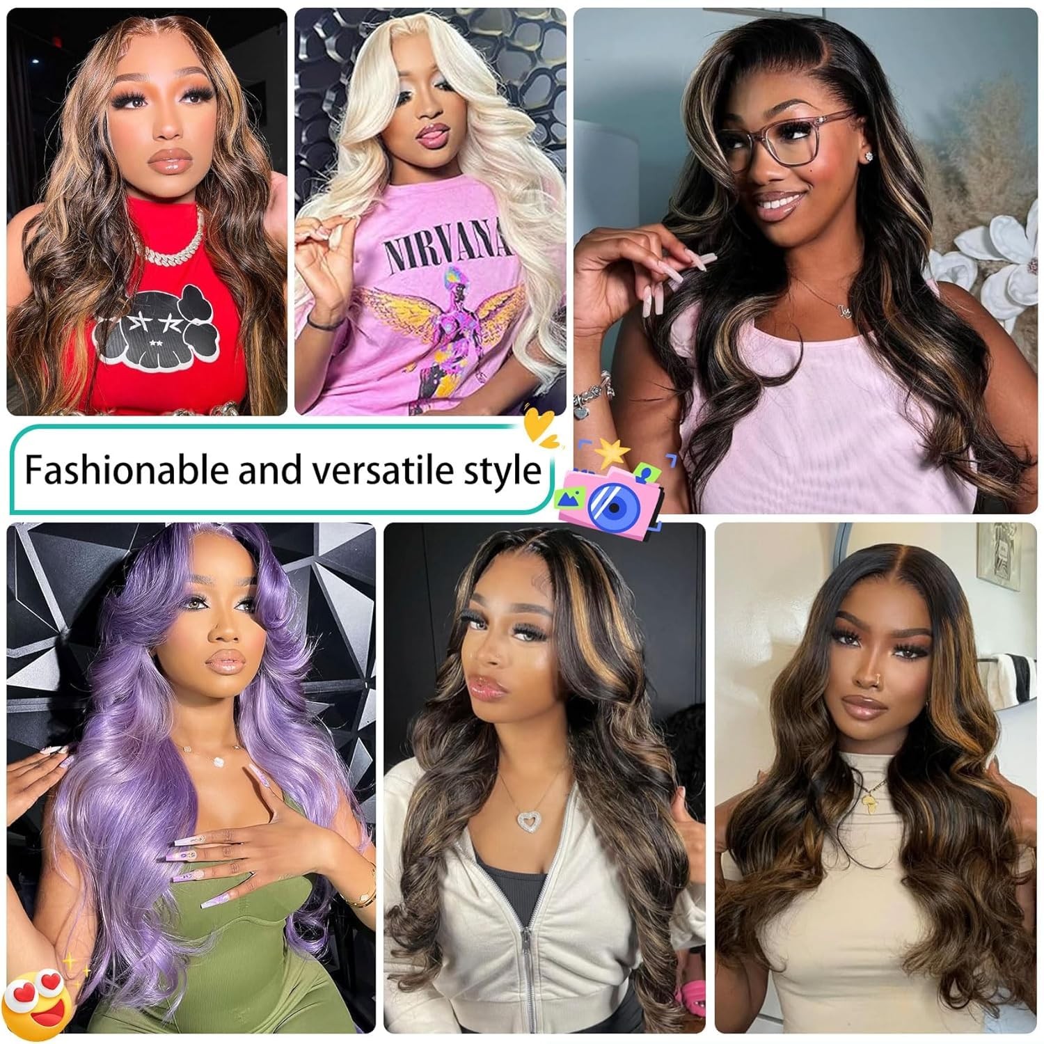 Prtyopp V Part Wig Human Hair Body Wave Glueless No Leave Out Upgrade 20 Inch U