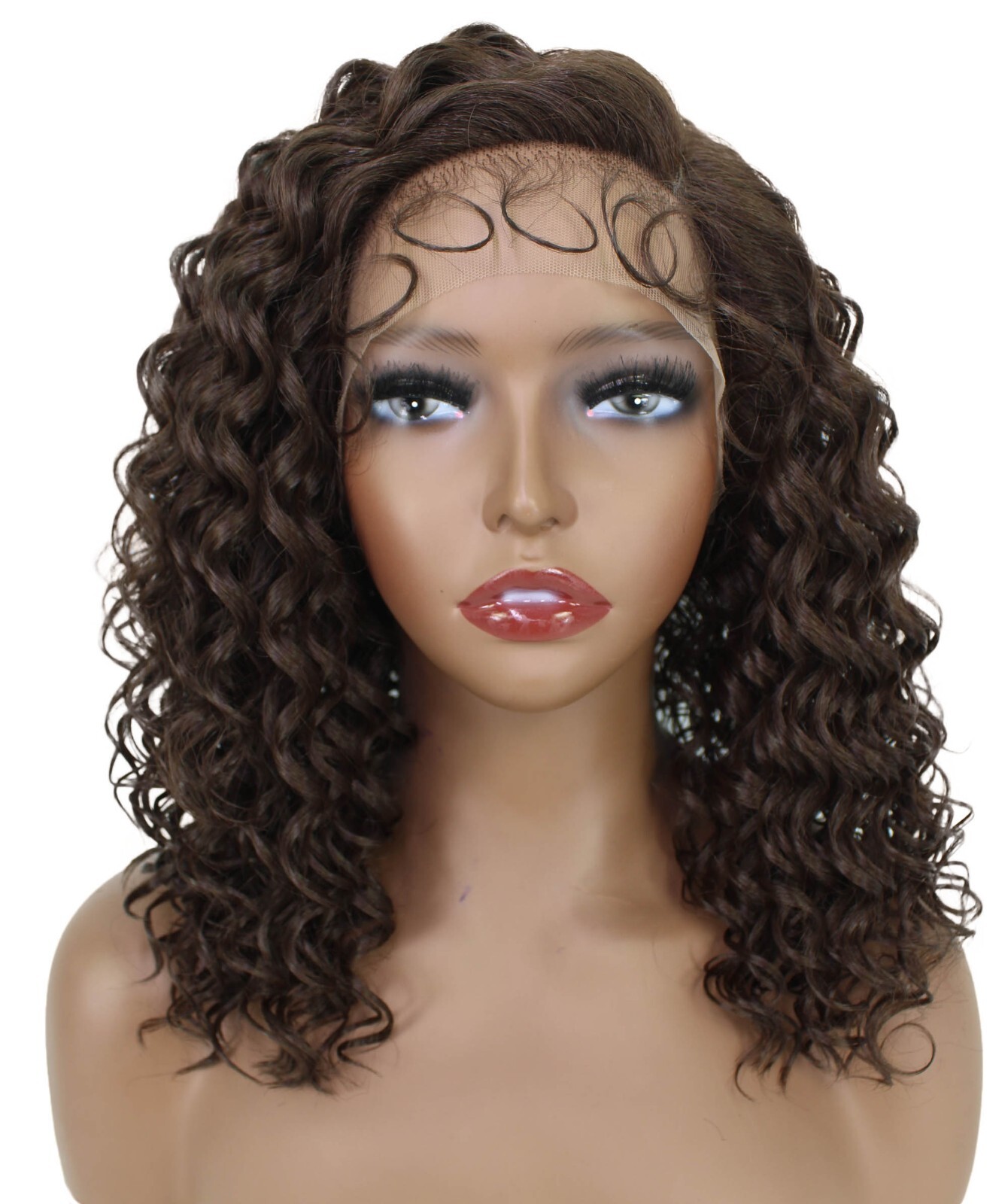 LUXLUXE Nadia 14.5” Side-parted Lace Front Medium Length Multicolor Wig BL-0153