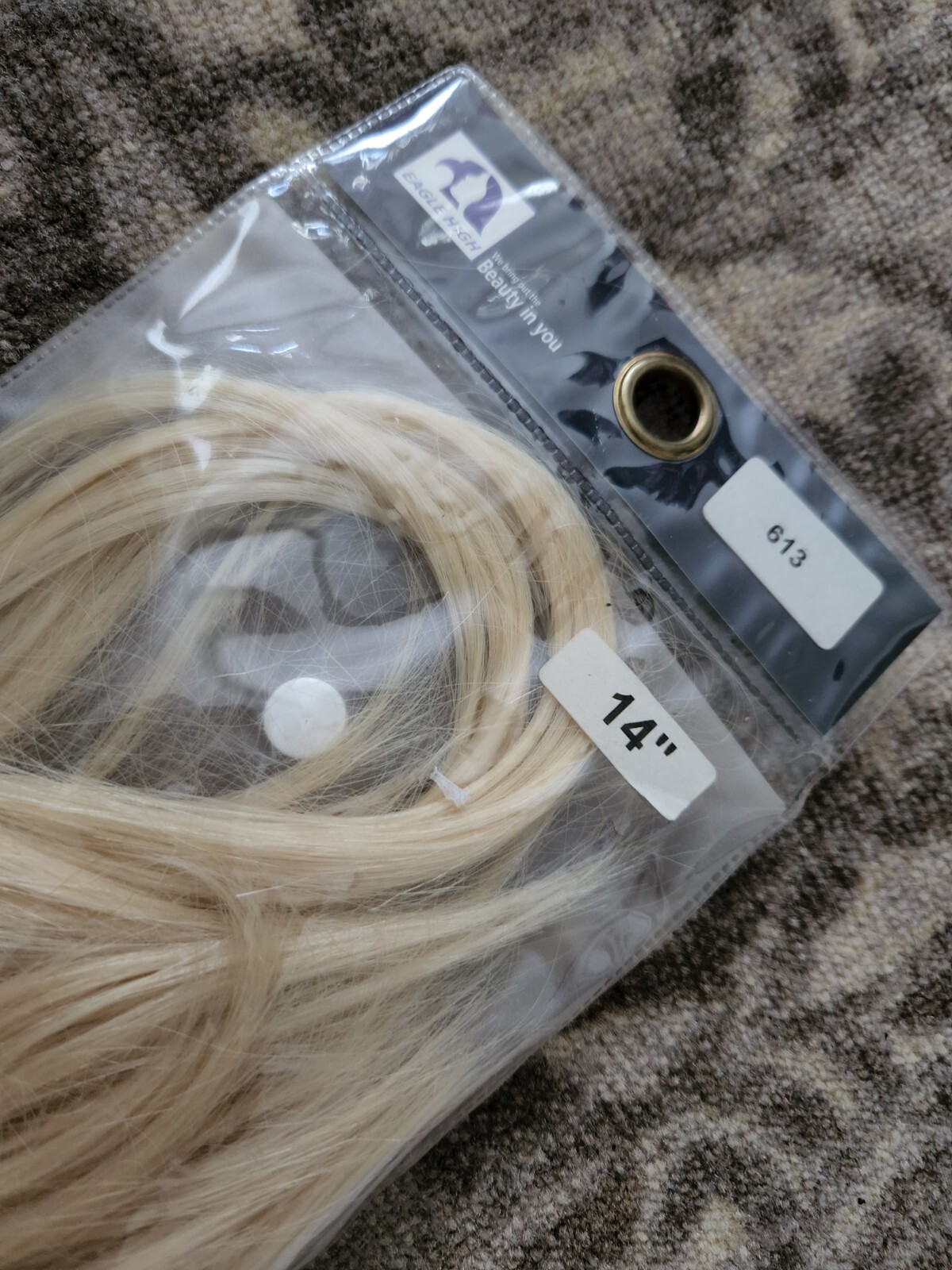 Eagle High 14 Inch Blonde sew in Synthetic Hair Extensions 10 Pc Straight