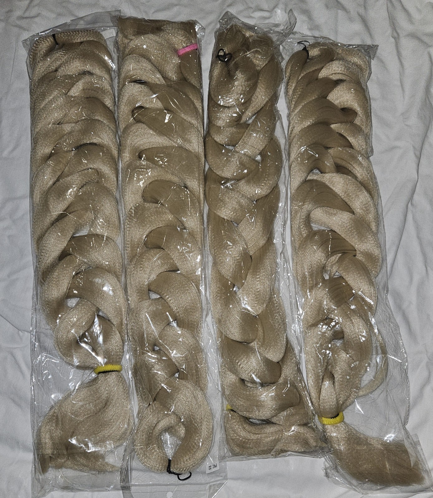 4 Pack Blonde Braids Jumbo Hair Extension 24 inches For Daily Use Party Hall