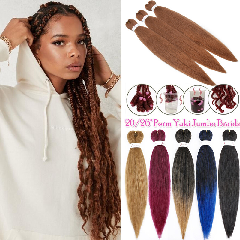 XPression Ultra Braid 100% Kanekalons Braiding Pre-Stretched Perm Hair Extension