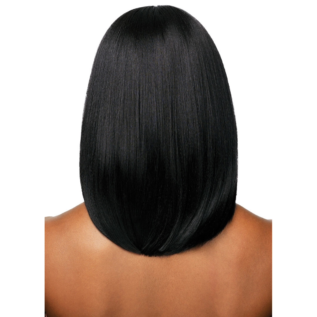 Outre Human Hair Blend 5×5 Lace Closure Wig – Hhb-natural Yaki 14″