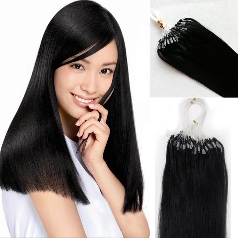 Loop Micro Ring Beads Link Russian Remy Human Hair Extensions Balayage 100s-200s