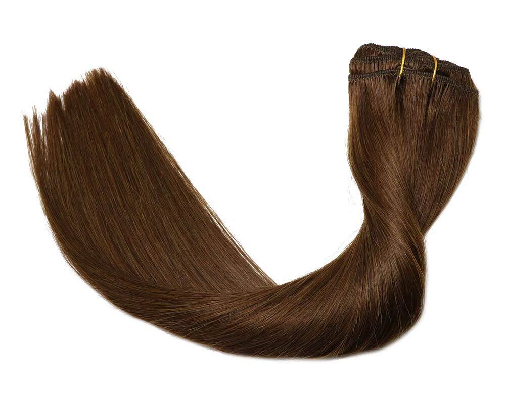 Double Weft Hair Extensions Sew In Weave Brazilian Remy Human Hair Bundle 100gr