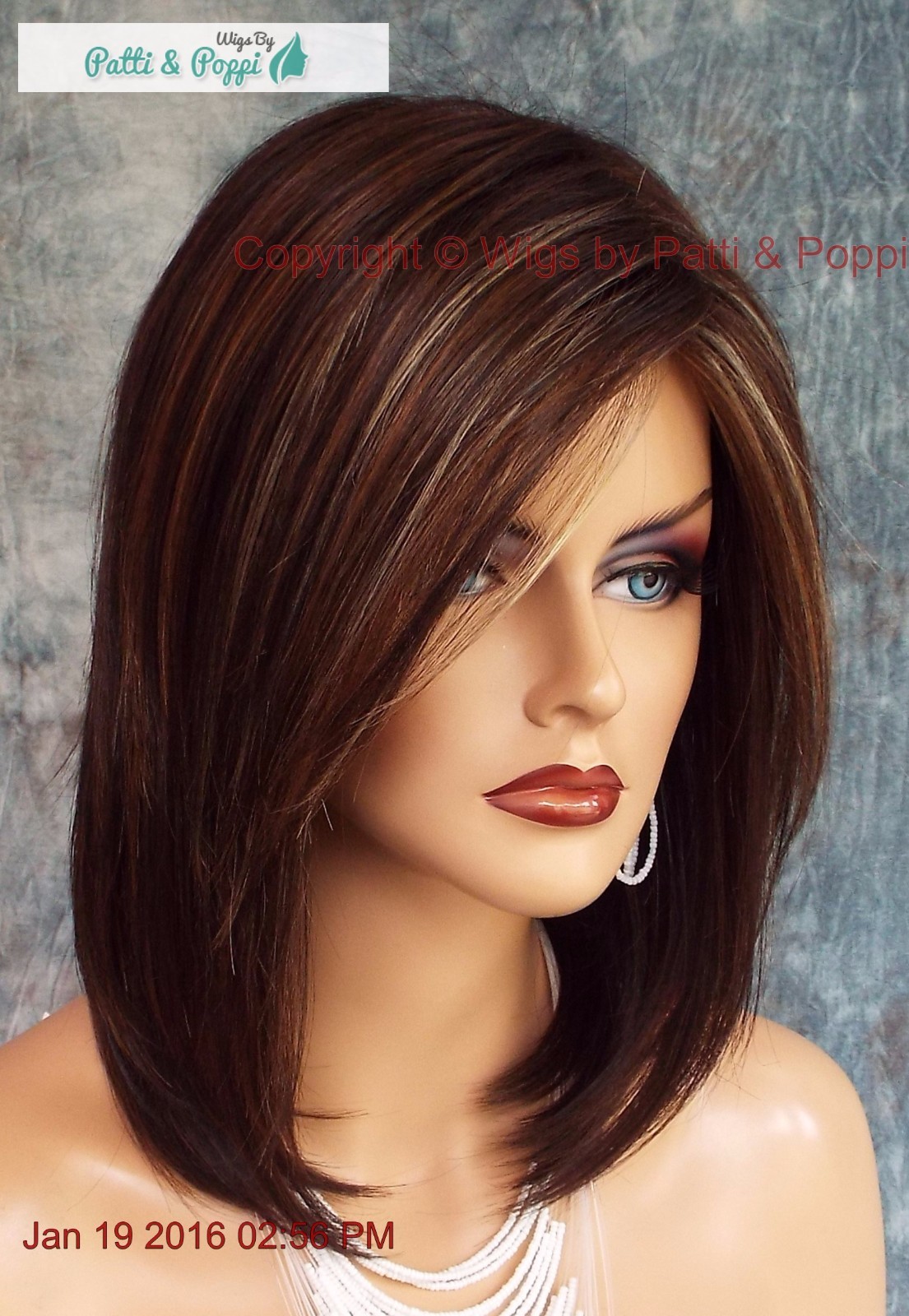 JACKSON NORIKO WIG BROWN MEDIUM LENGTH *STUNNING SEDUCTIVE *CHOCOLATE SWIRL 551