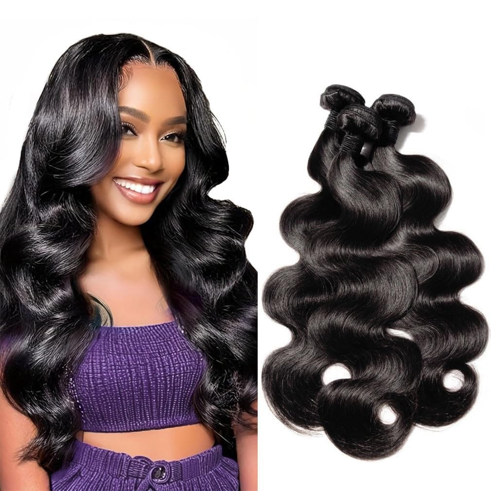 Dowstalgirl Body Wave Bundles Human Hair 12 14 16 Inch Human Hair 3 Bundles 100
