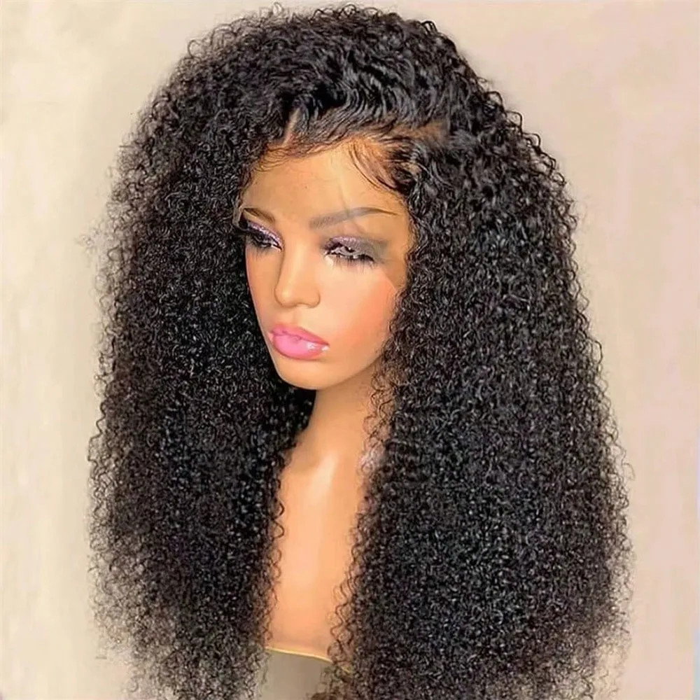 250 Density Jerry Curly Wig 13×4 Lace Front Human Hair Pre Plucked Hairline