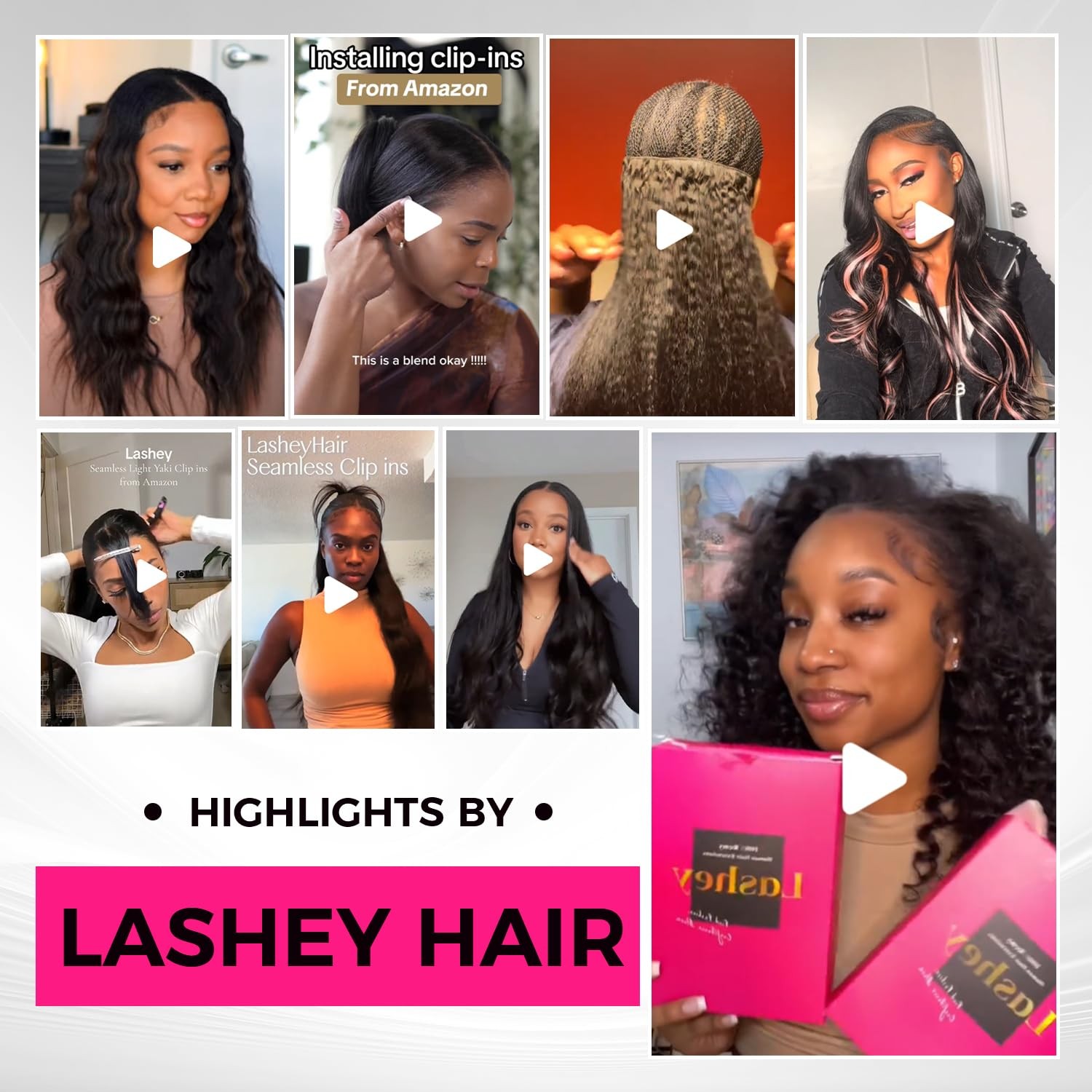 Clip in Hair Extensions Real Human Hair 110g Kinky Straight Seamless Clip in …