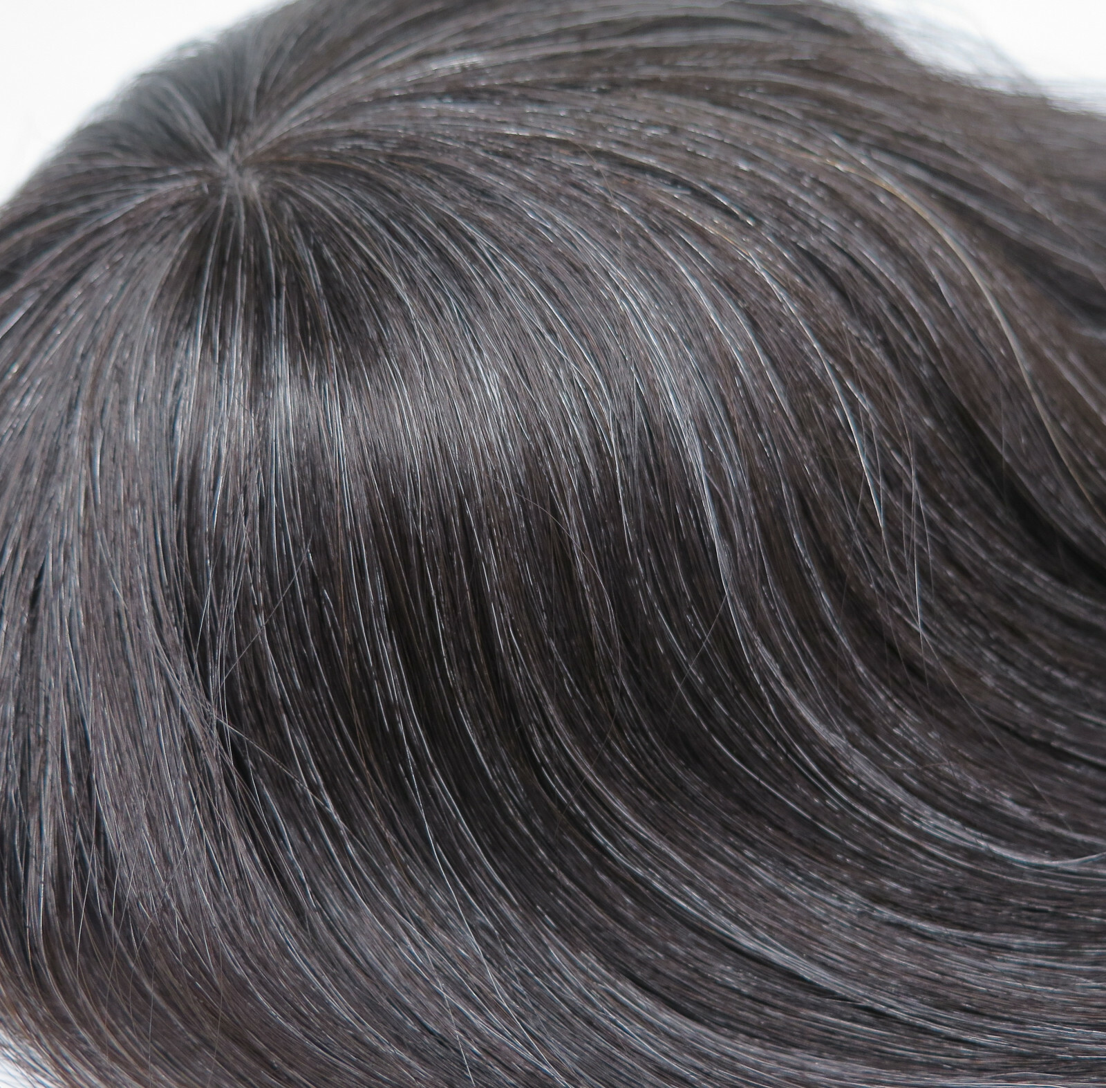Deluxe Toupee Hair Replacement System 100% Real European Hair Mens Wig Hairpiece