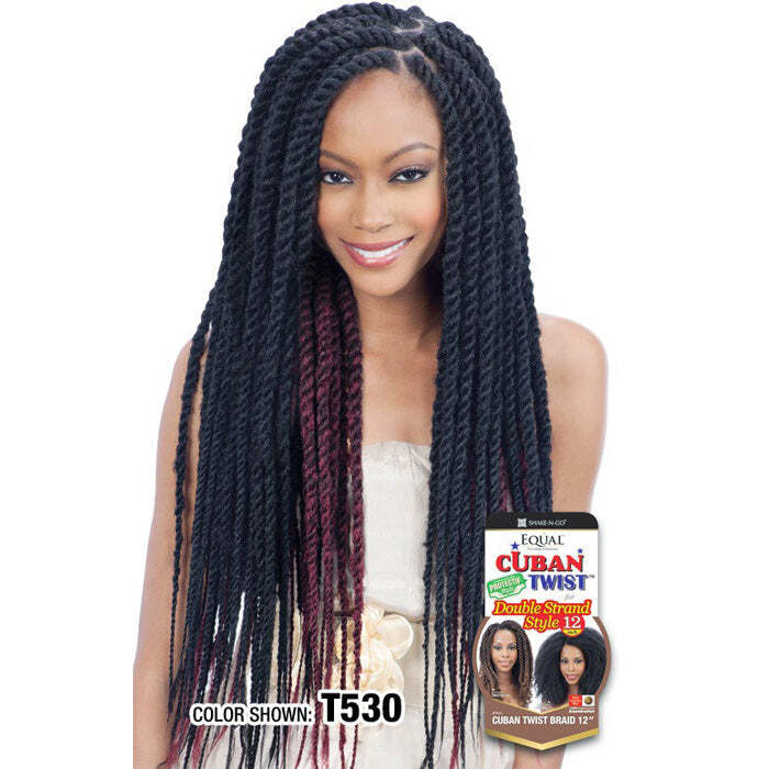 Freetress Equal Cuban Double Strand Style TWIST BRAID 12″-24″