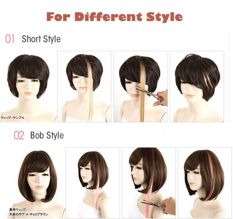 10PCS 20″ Multi Pink Colour Clip In Highlight Streaks Hair Extensions as Human