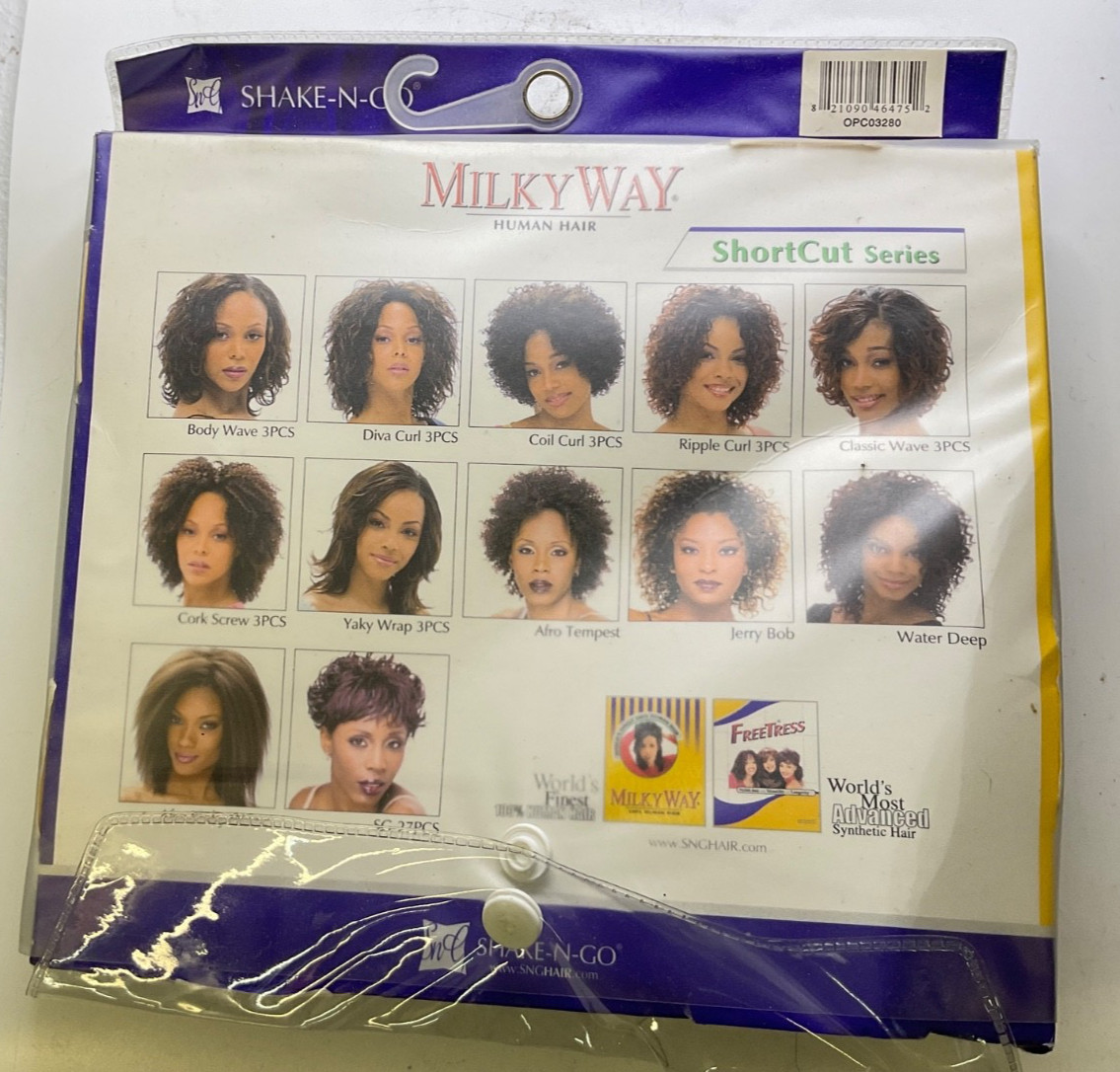 Shake-N-Go Milky Way Human Hair ShortCut Series Style: Oprah 3pcs Color: 280