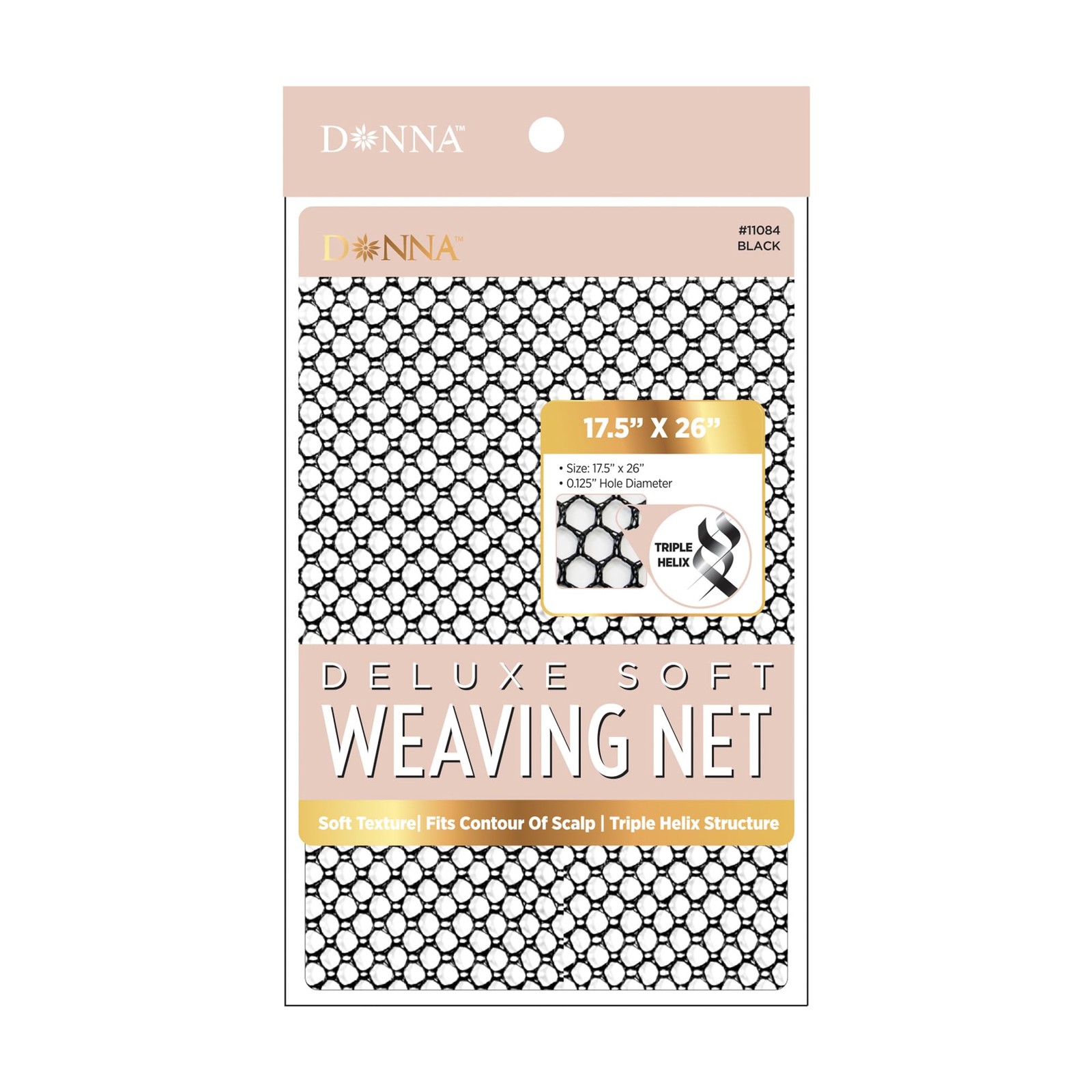 Deluxe Soft Weaving Net 17.5″ × 26″ – Triple Helix Structure Hair Net for Sew…