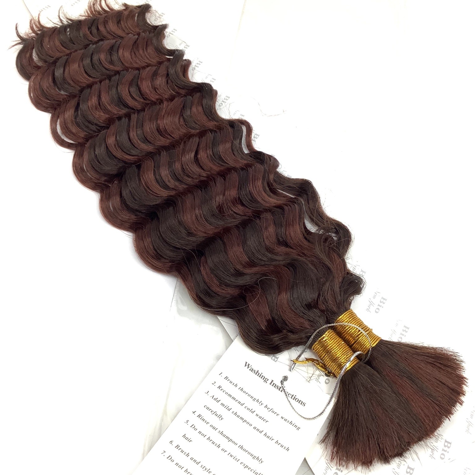 New York Bio HH Deep Bulk-14 Hair Extensions 14″ F4/33 Wavy Human Hair
