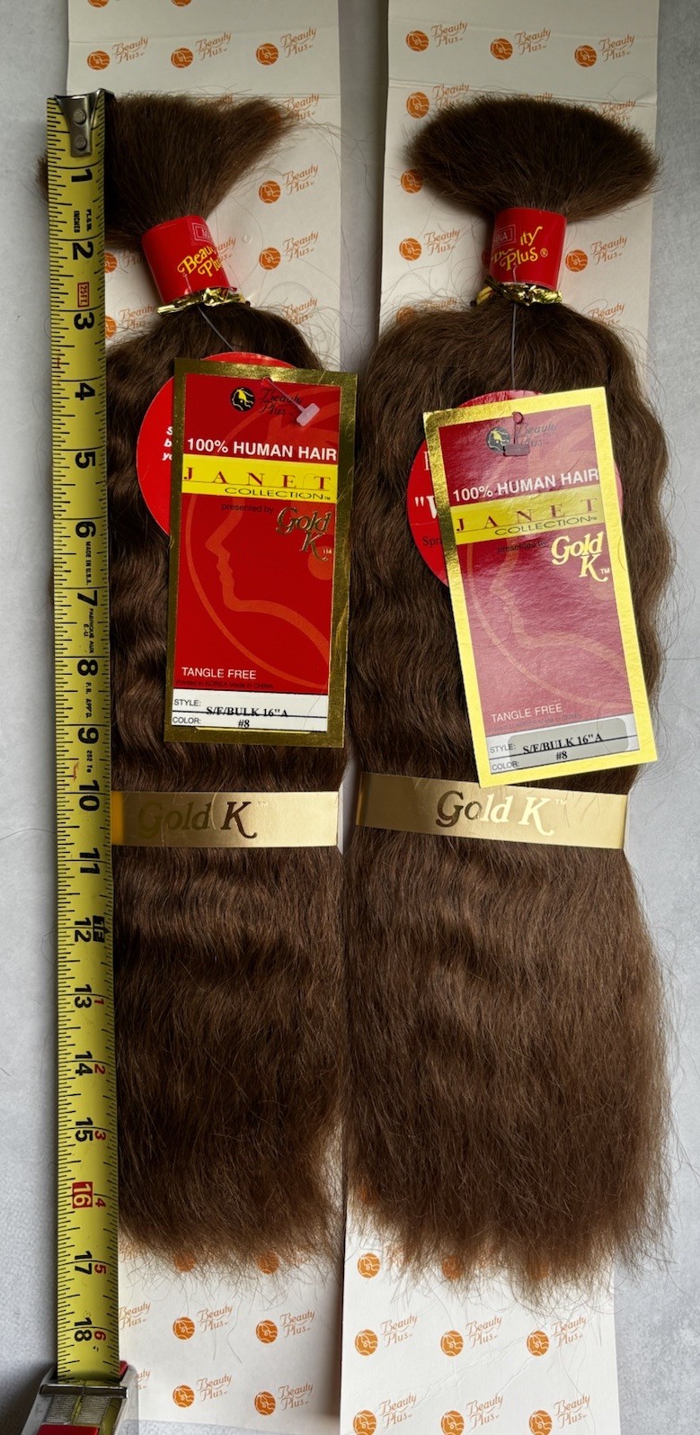 100% Human Hair for braiding, Janet Collection, 16″Long, 2-Pack Bundle Deal, #8