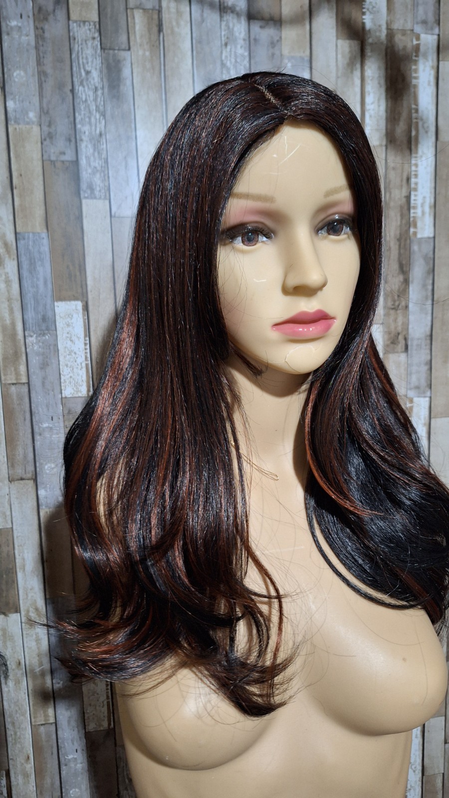 Human Hair Blend Wig. 26 Inches Long