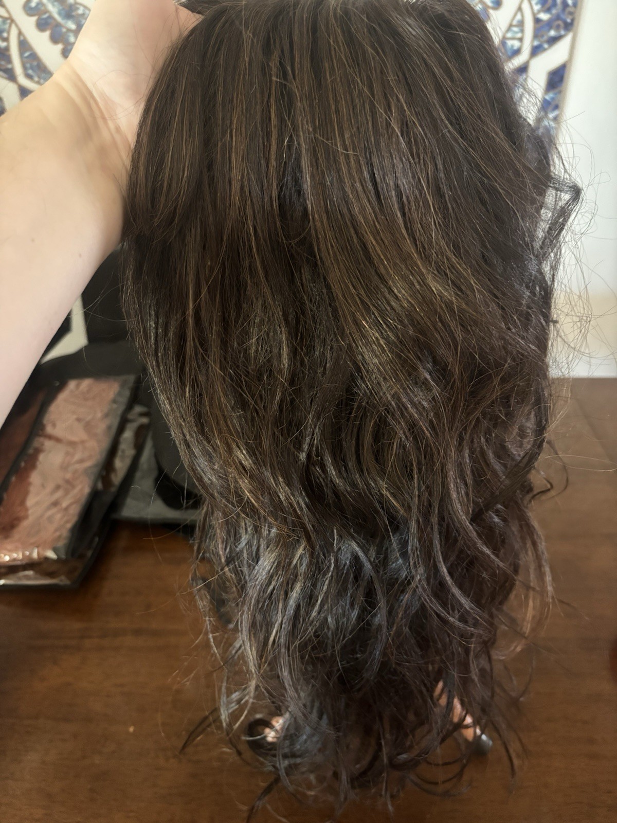 Luxury Lace, Front Tea, Part Heat, Safe, Synthetic Wig, Brunette Layers