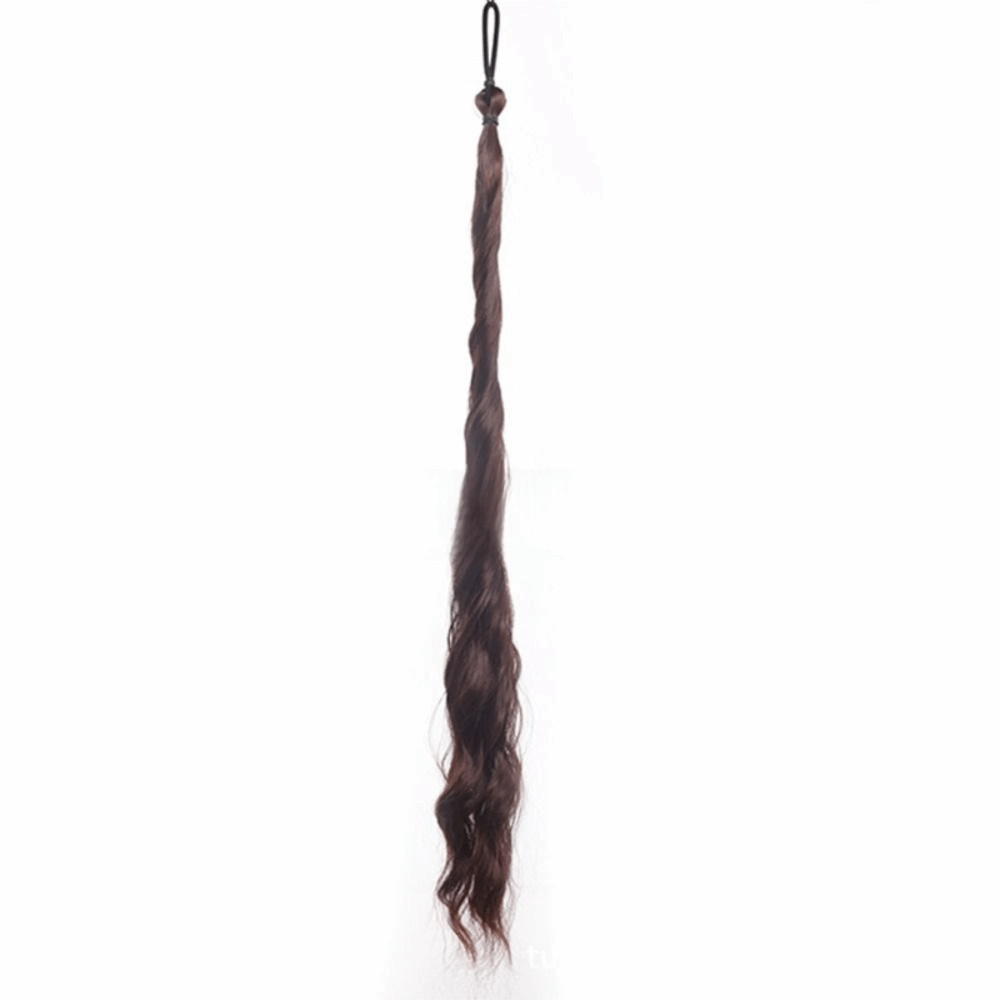 All-in- Messy Bun Ponytail Extensions Long Wavy Hair Bundle for Women
