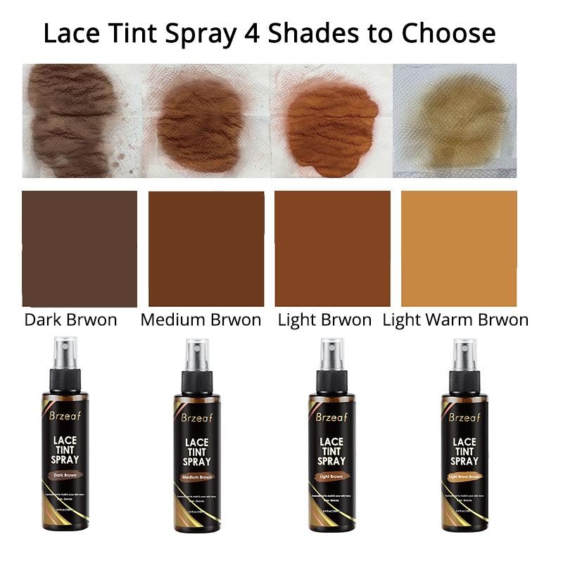Lace Tint Spray for Lace Wigs Dark Brown Middle Brown Light Brown Lace Tint Spra