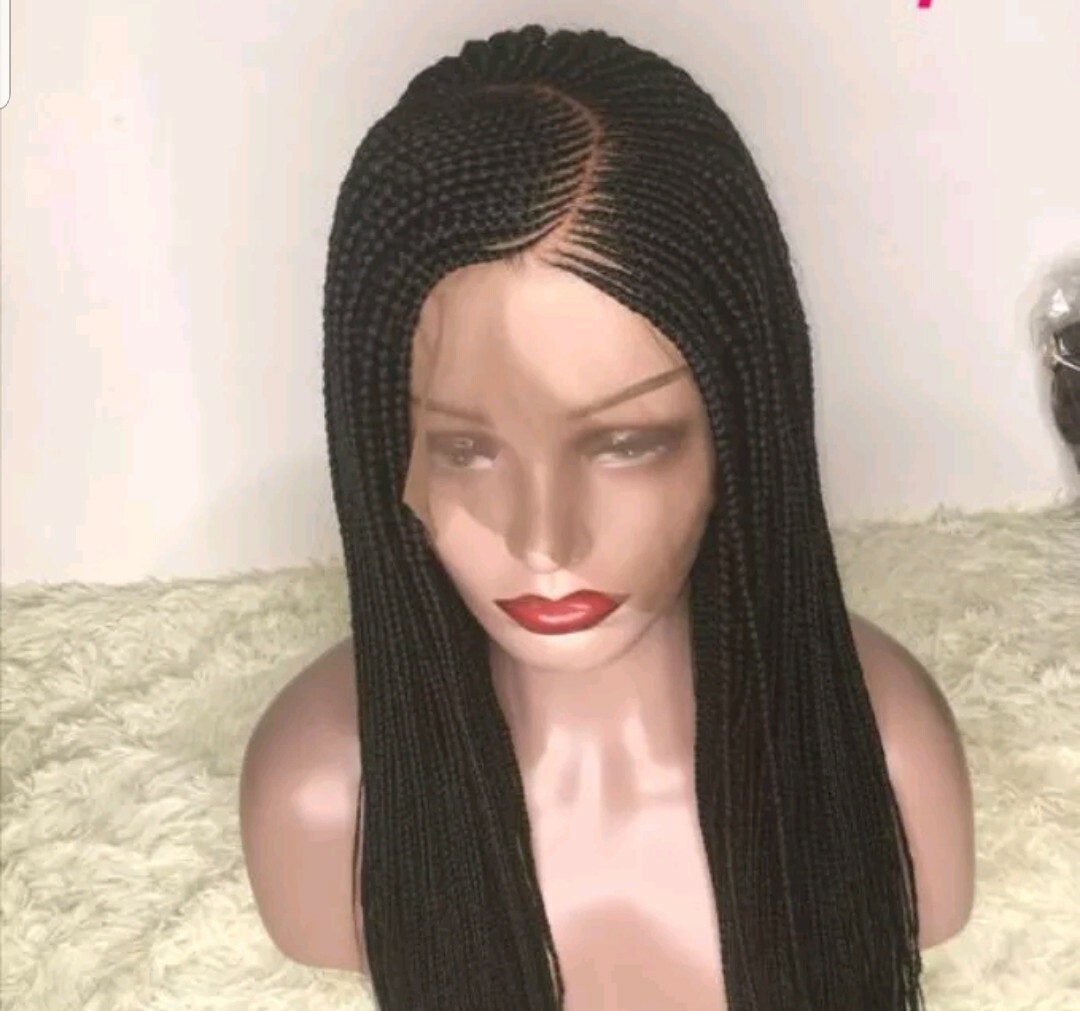 Braided wig: Handmade Braids Cornrows wig,PRE-ORDER ONLY.2-3WEEKS. Location USA
