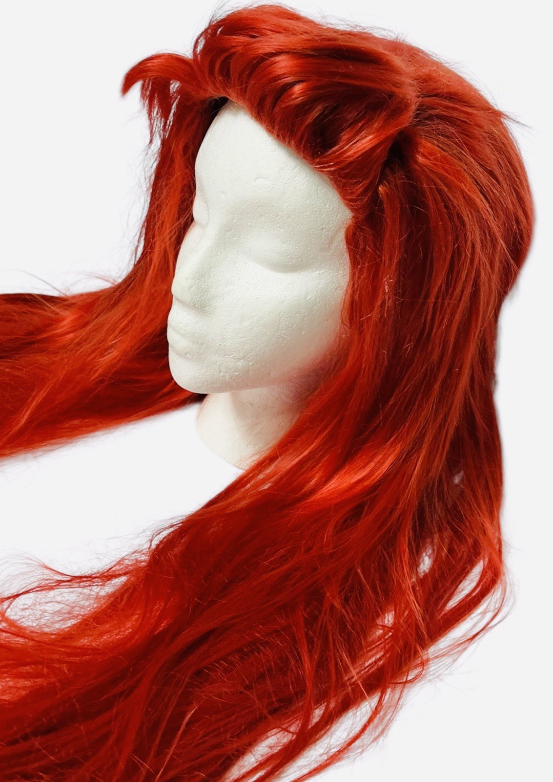 Arda Wigs Little Mermaid Wig Long Red Hair Cosplay Halloween Costume Hair