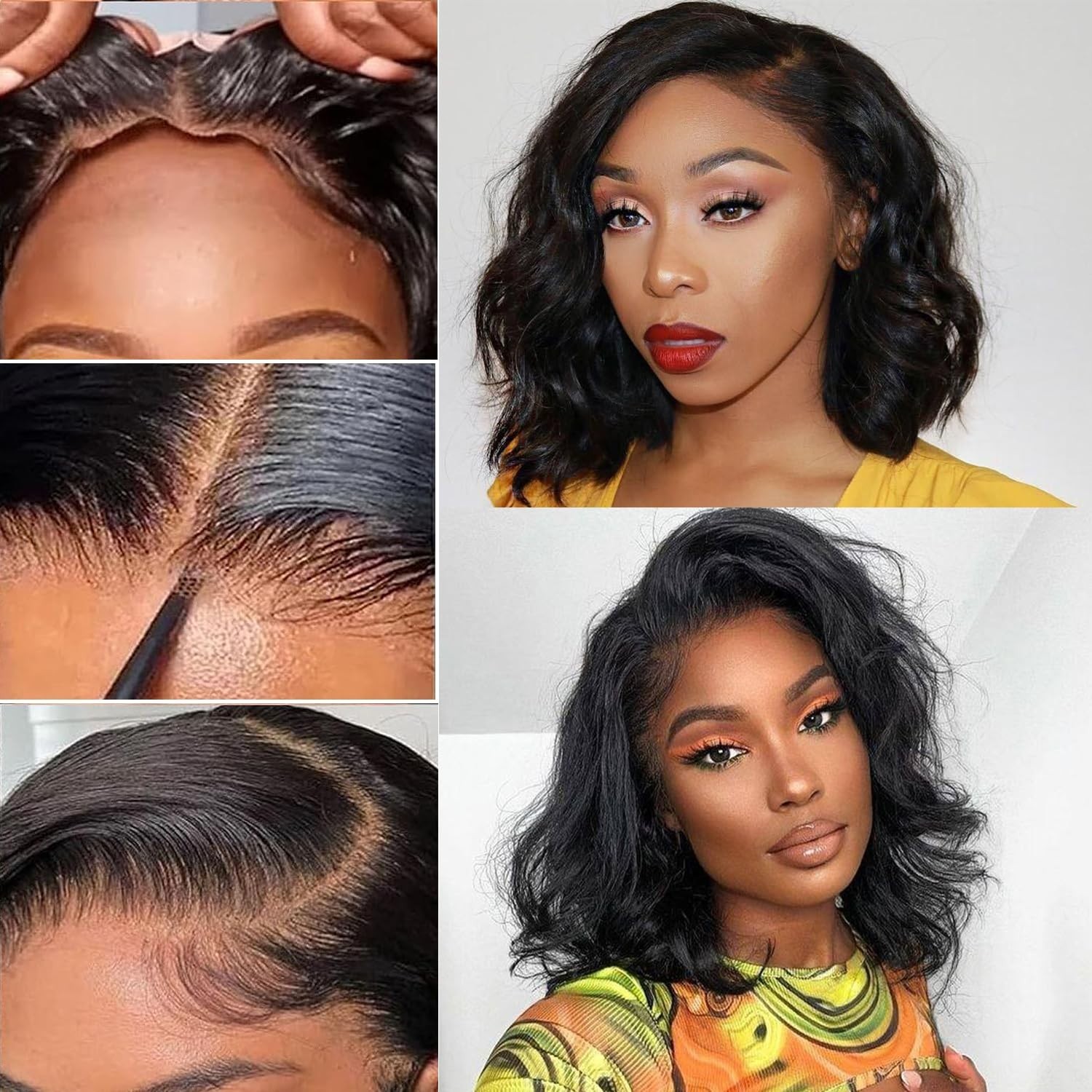 Wear and Go Glueless Wig Human Hair Pre Plucked Pre Cut Body Wave 4×4 lace Wig