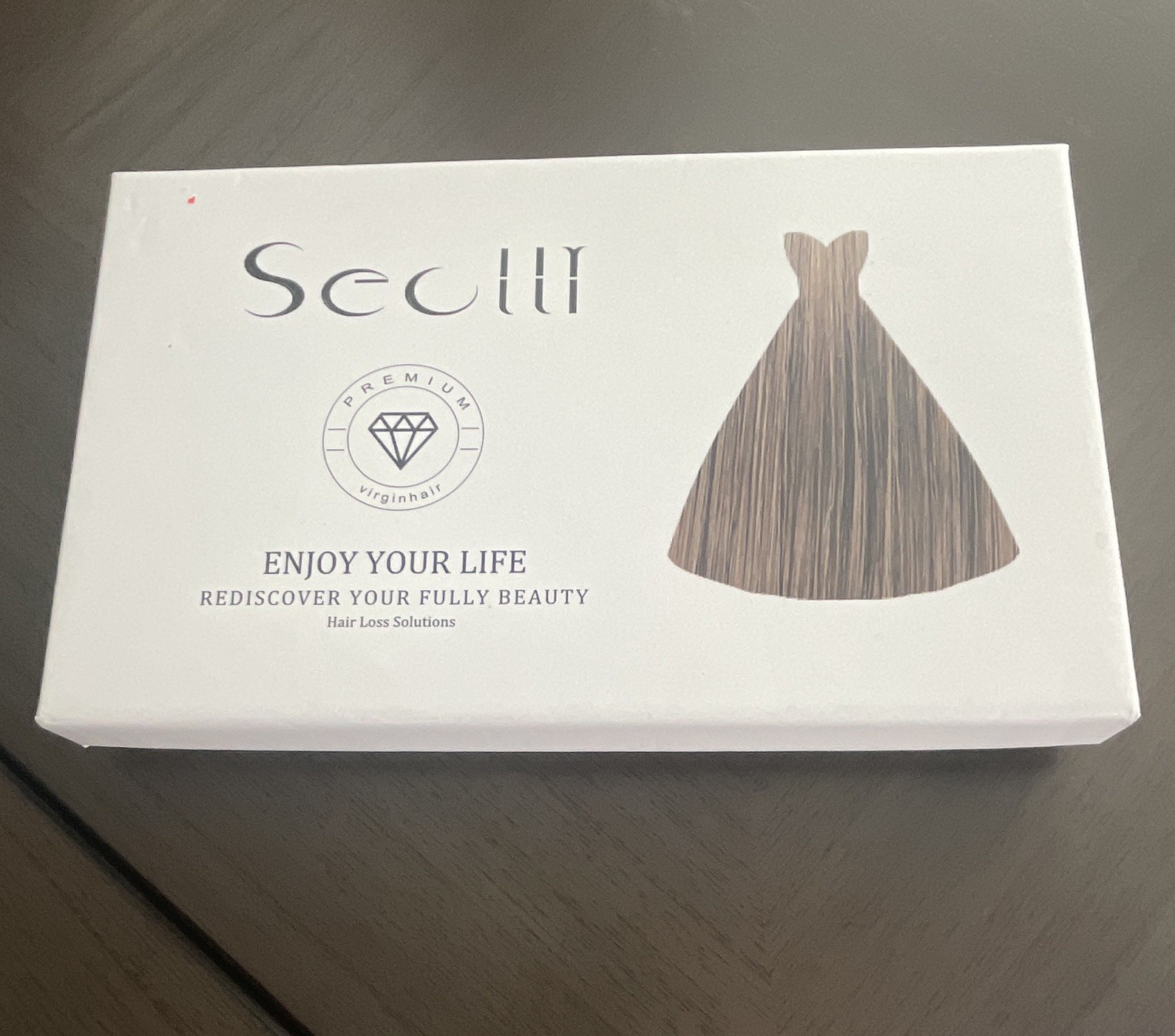 Seully Human Hair Clip-In Bangs Extension Straight Dark Brown 11-20in 1pc