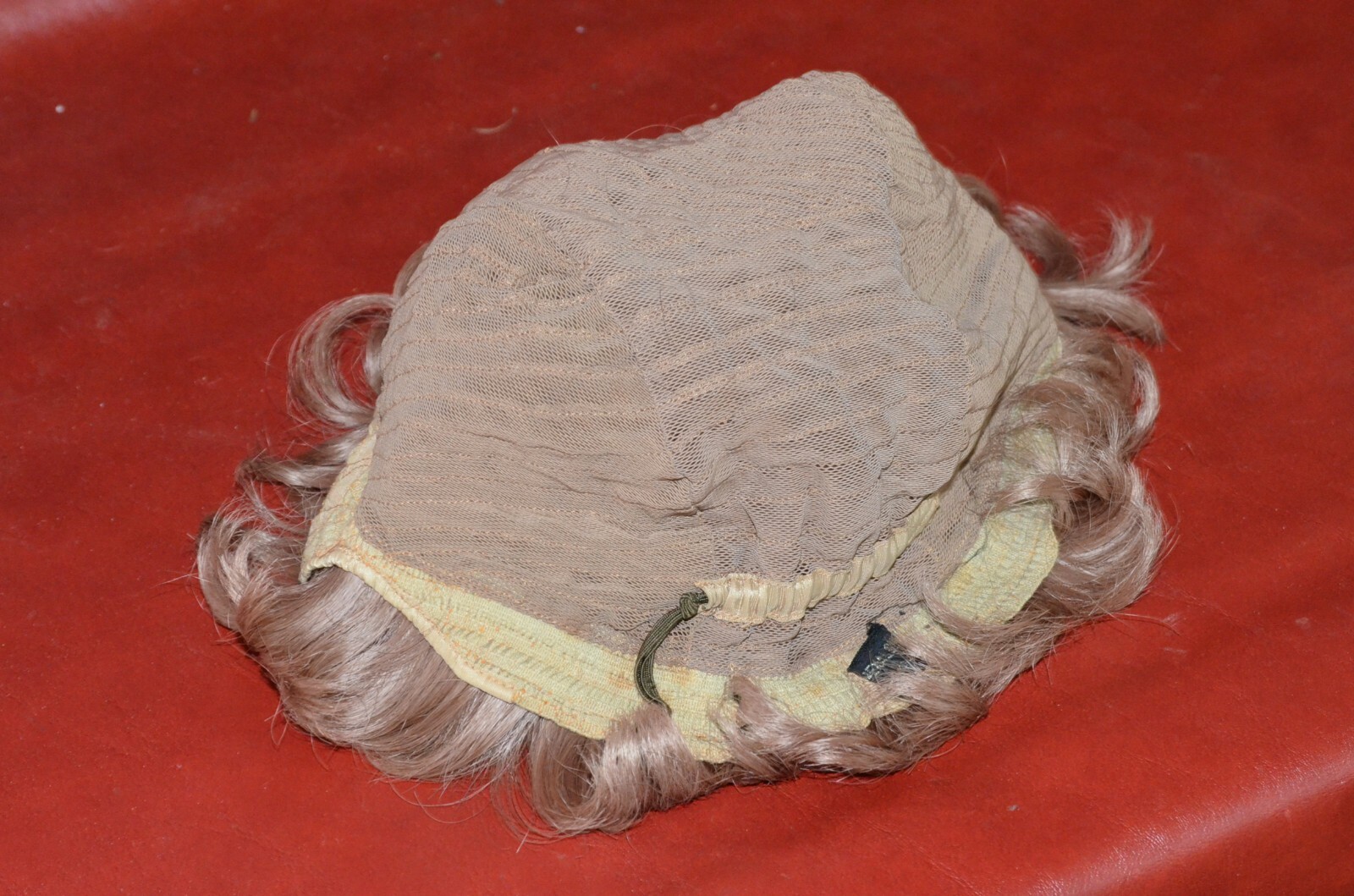 Vintage KaneKalon Wig Strawberry Blonde Short Curly Hair Hong Kong Antique Hair