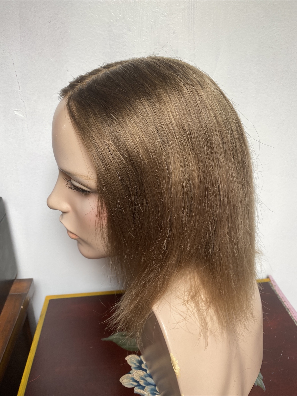 The Hair Mama Dark Blonde Human Hair Lace Front Hand Tied Wig Size Small