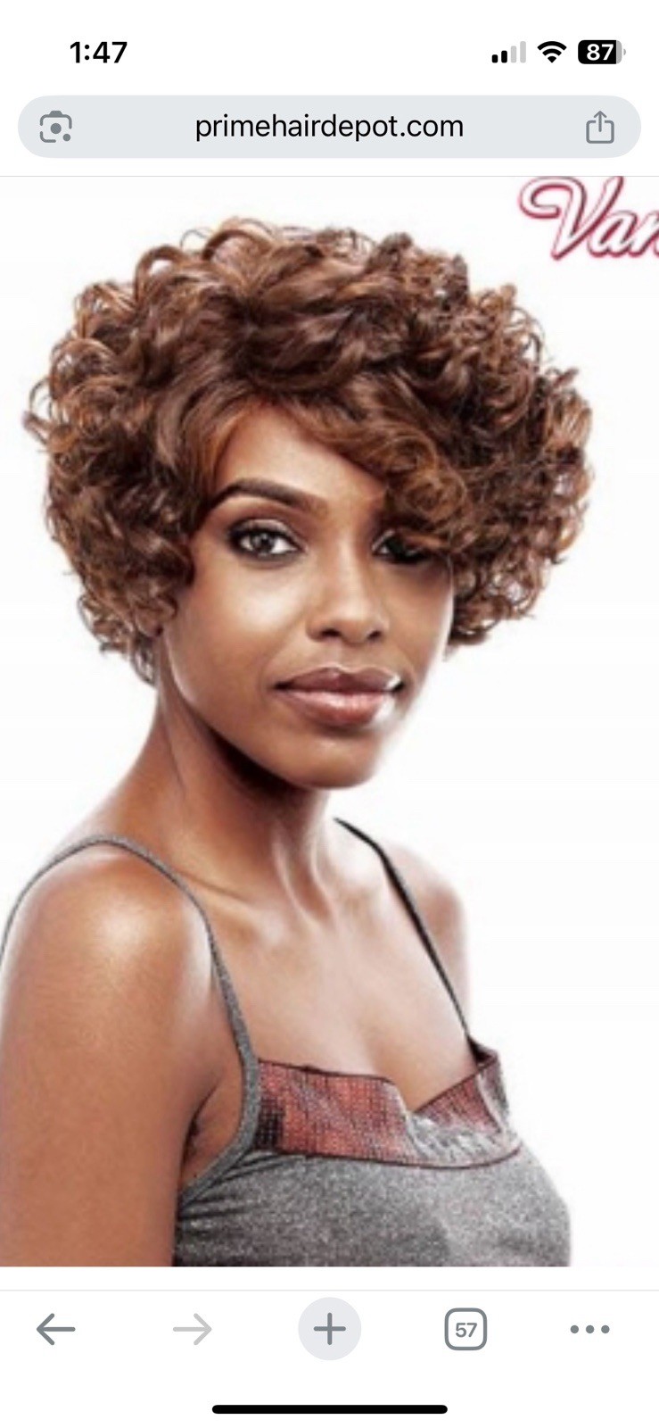Vanessa Wig Brand: VESA Human Hair Blend Whole Wig