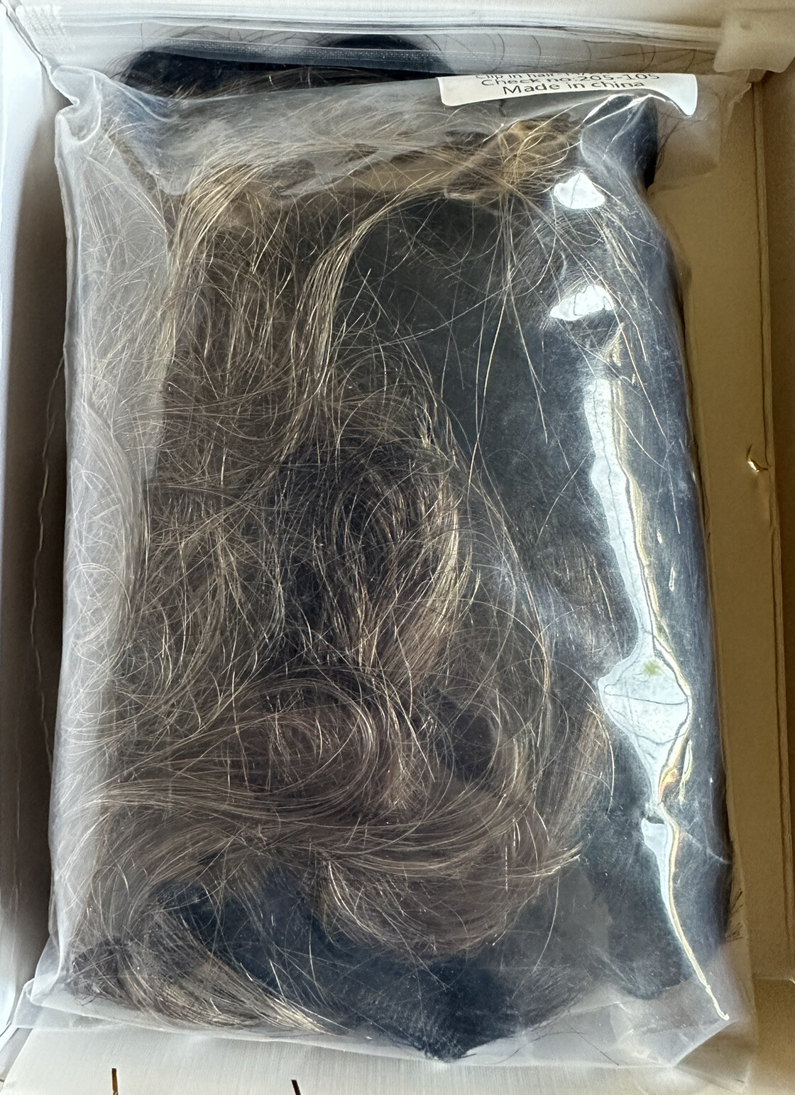 Sunny Clip in Hair Extensions Black to Dark Brown Blonde Ombre 120G 20in 7PCs