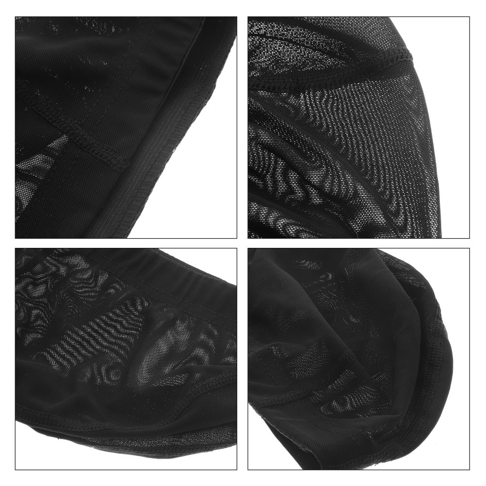 3Pcs Stretchy Black Wig Caps Durable Mesh Net Elastic Headwraps for Wig Wear