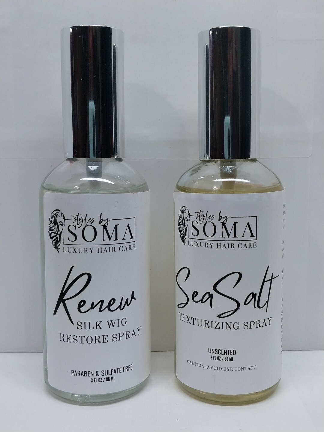 Soma DYNAMIC DUO Renew Silk Wig Restore Spray & Sea Salt Texturizing Spray 3 oz