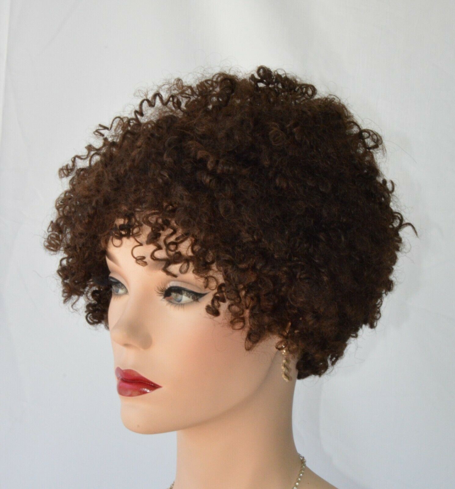 KEONA 100% Human Hair Kinky Curl Wig by Sepia Color #4 -LAST ONE – DISPLAY