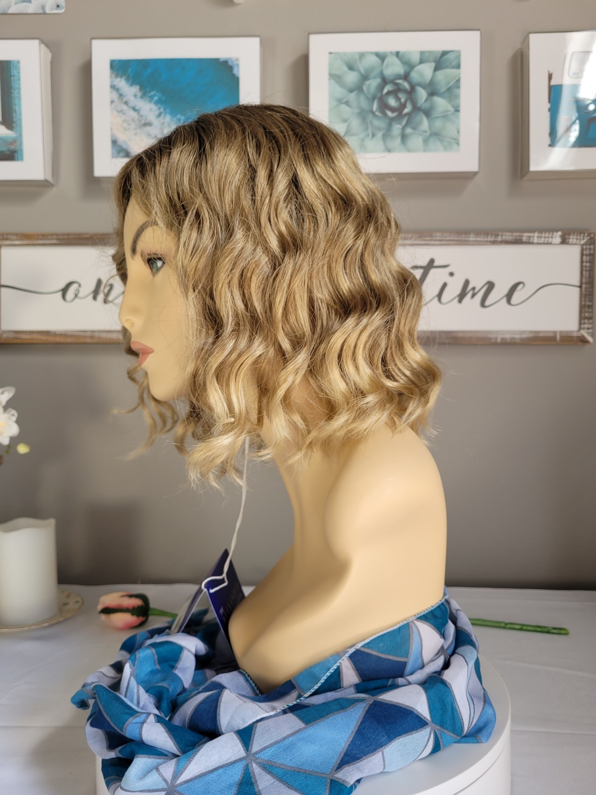 JULIE Alex Couture SPRING HONEY-R Lace Front Spiral Barrel Curls Soft Lob Wig