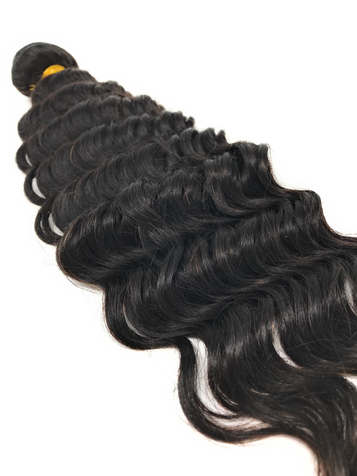 10A Mink Deep Wave Brazilian Virgin Remy Human Hair Extra Thick Natural Black