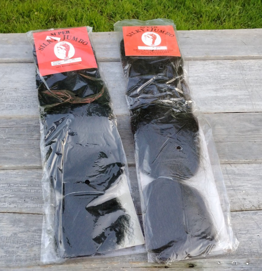 Hair Extensions Super Silky Jumbo Kanekalon Fiber B-015 Color 4 BP-15 Color 1
