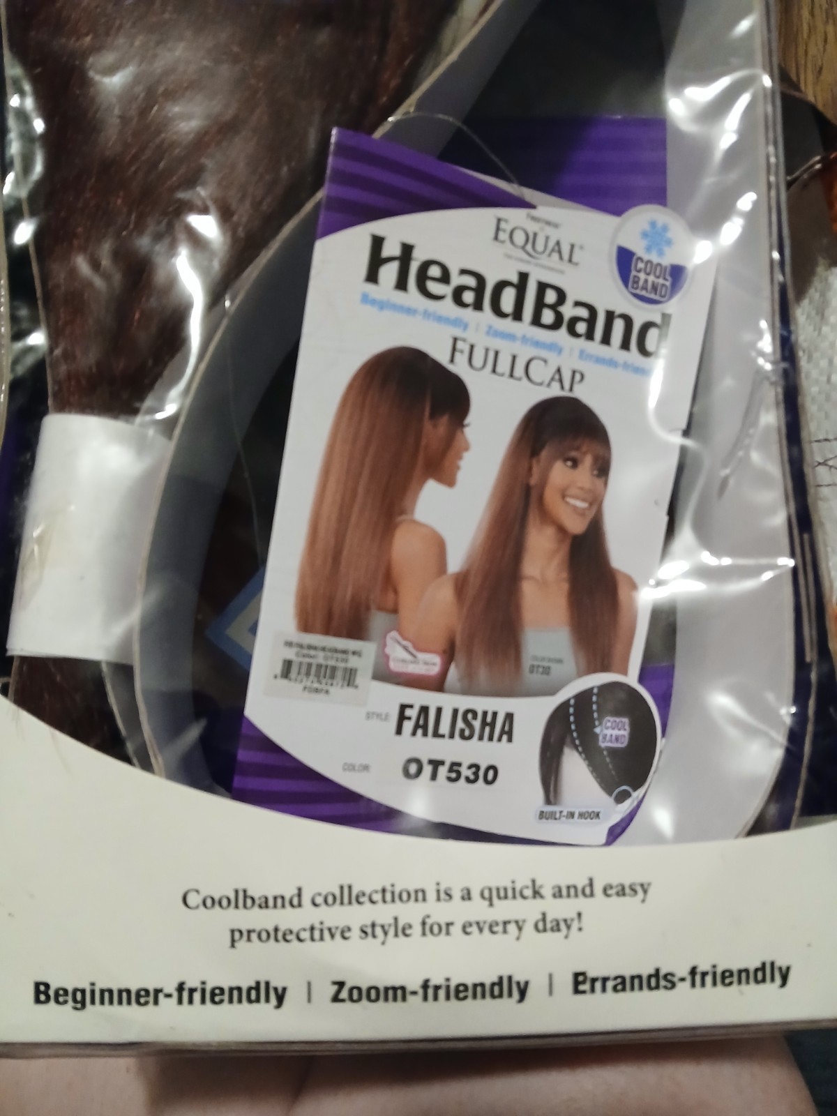FREETRESS – EQUAL HEADBAND Full Cap WIG FALISHA Red Violet Shade