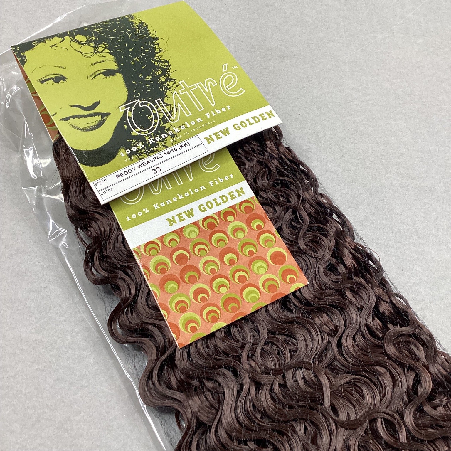 Outre NEW GOLDEN Peggy Weaving 100% Kanekalon Fiber Hair Extensions Color 33