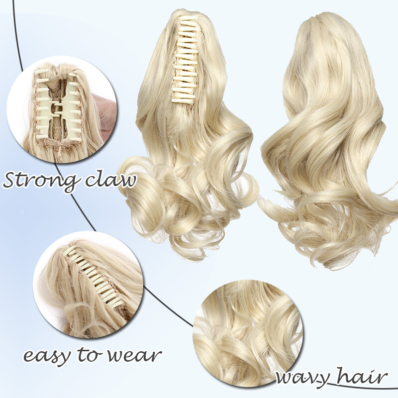 CLEARANCE Claw Clip Short Claw Ponytail Clip In Hair Extensions False Pony Tail